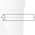 BS5255/4514 Drainage Upvc Pipe Grey Color 