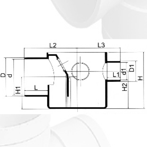 UPVC Drainage Fitting Floor Drain DIN 110X50 