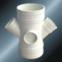 Din Drainage Upvc Reducing Y-cross Grey Color 