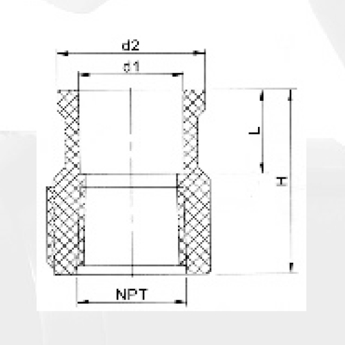 NBR5648 Water Supply Upvc Female Adaptor Grey Color 