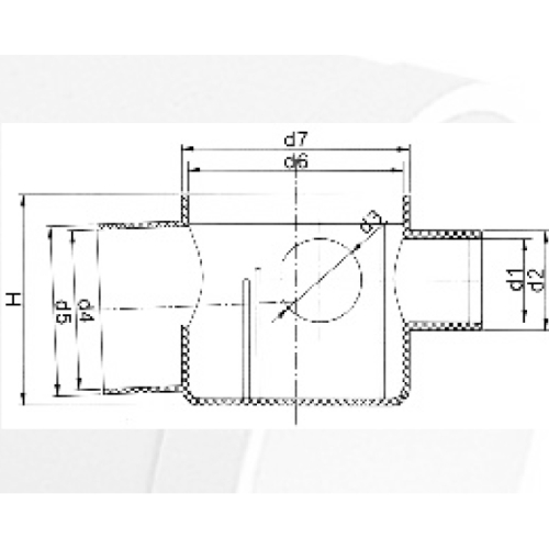 DIN Gully Trap Lower Type Fitting Floor Drain 