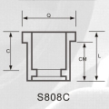 ASTM SCH80 CPVC Reducing Bush Dark Grey Color 