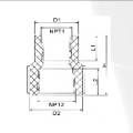 BS4346 Water Supply Upvc Reducing Female Thread Socket 