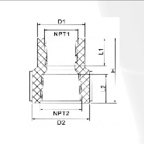 BS4346 Water Supply Upvc Reducing Female Thread Socket 