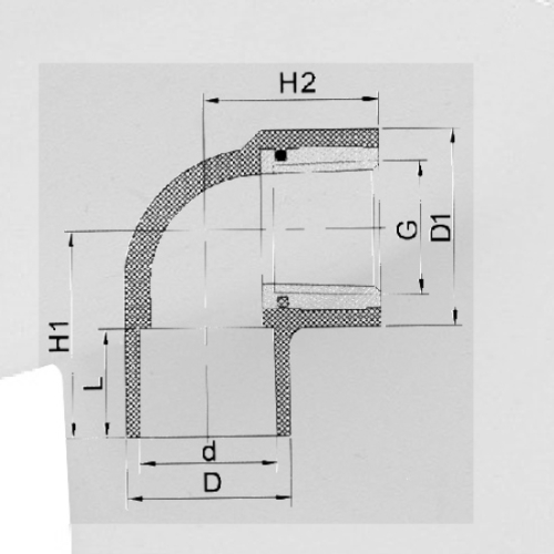 ASTM D2846 Water Supply Cpvc Female Elbow90° Brass 