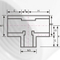 DIN PN16 Water Supply Upvc Reducing Tee Grey 