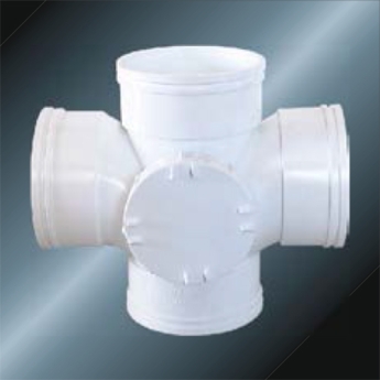 Bs5255/4514 Drainage Upvc Cross With Door Grey Color 