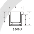 ASTM SCH80 UPVC Reducing Bush Dark Grey Color 