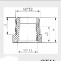 BS4346 Water Supply Upvc Female Thread Reducing Bush 