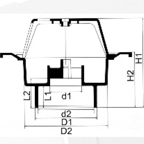 UPVC Pipe Fitting for Drainage Roof Drain 