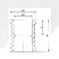 NBR5648 Water Supply Upvc Socket Grey Color 