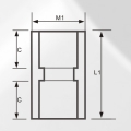DIN PN16 Water Supply Upvc Socket Grey Color 