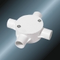 Conduit Upvc Circular Box White Color 
