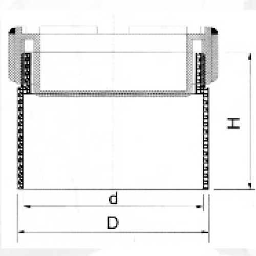Din Drainage Upvc Clean Out Grey Color 