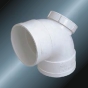 BS5255/4514 Drainage Upvc Elbow 90° Back Door Grey 