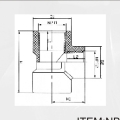 BS4346 Water Supply Upvc Reducing Female Thread Tee 