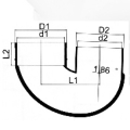 BS5255/4514 Drainage Upvc U-body Grey Color 