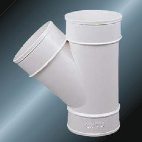 Din Drainage Upvc Y-tee Grey Color 
