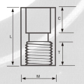 ASTM SCH80 CPVC Female Adaptor Dark Grey Color 