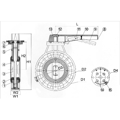Fresh Material UPVC Butterfly Valve EPDM Rubber Ring 