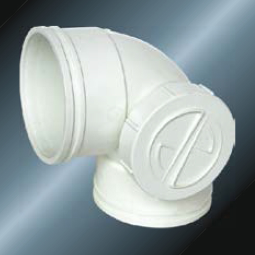 BS5255/4514 Drainage Upvc Elbow 90° Side Door Grey 