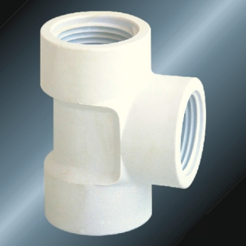 BS4346 Water Supply Upvc Female Thread Tee White 