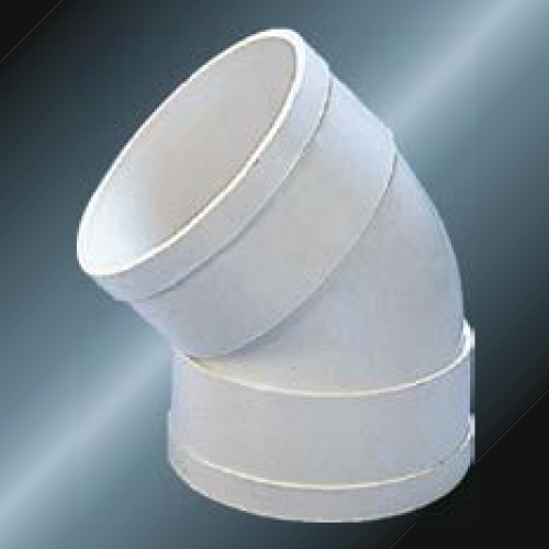 DIN Drainage Upvc Elbow 45°Back Door Grey Color 