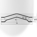 DIN PN16 Water Supply Upvc Step Over Bend 
